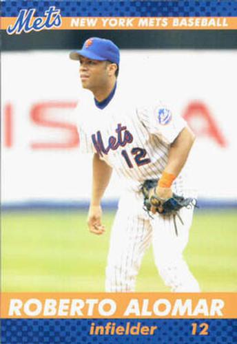 2003 New York Mets Marc S. Levine Photocards #1 Roberto Alomar Front