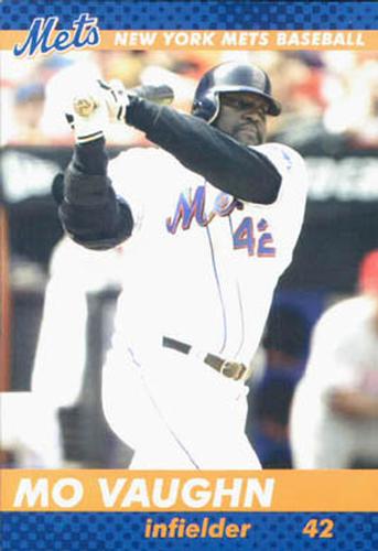 2003 New York Mets Marc S. Levine Photocards #31 Mo Vaughn Front