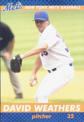 2003 New York Mets Marc S. Levine Photocards #34 David Weathers Front