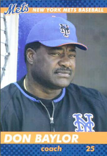 2003 New York Mets Marc S. Levine Photocards #3 Don Baylor Front
