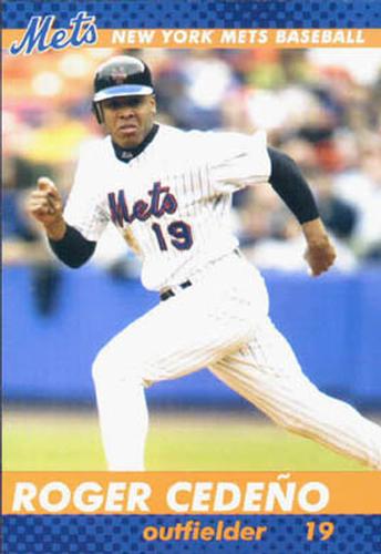 2003 New York Mets Marc S. Levine Photocards #7 Roger Cedeno Front