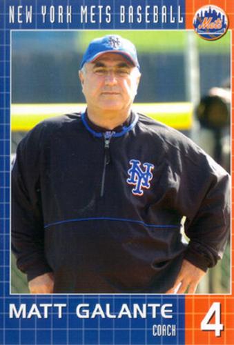 2004 New York Mets Marc S. Levine Photocards #NNO Matt Galante Front