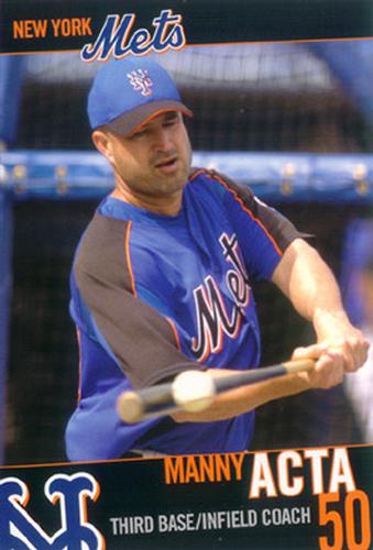 2005 New York Mets Marc S. Levine Photocards #NNO Manny Acta Front