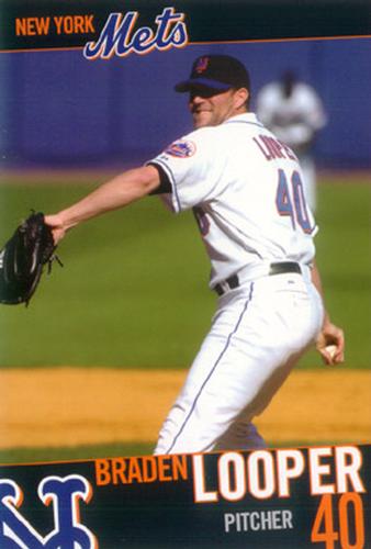 2005 New York Mets Marc S. Levine Photocards #NNO Braden Looper Front