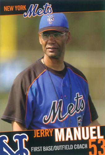 2005 New York Mets Marc S. Levine Photocards #NNO Jerry Manuel Front