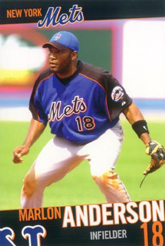 2005 New York Mets Marc S. Levine Photocards #NNO Marlon Anderson Front