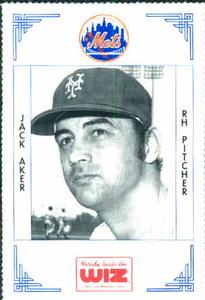 1991 The Wiz New York Mets #4 Jack Aker Front