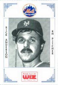1991 The Wiz New York Mets #12 Rick Anderson Front