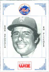1991 The Wiz New York Mets #13 Bob Apodaca Front