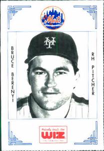 1991 The Wiz New York Mets #34 Bruce Berenyi Front