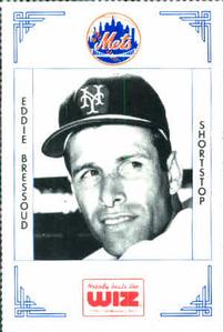 1991 The Wiz New York Mets #51 Eddie Bressoud Front