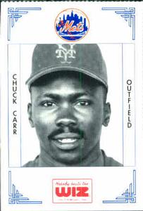 1991 The Wiz New York Mets #65 Chuck Carr Front