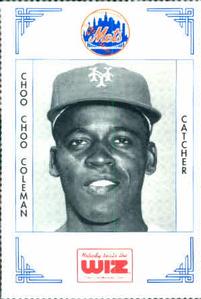 1991 The Wiz New York Mets #79 Choo Choo Coleman Front