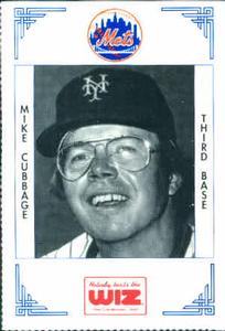 1991 The Wiz New York Mets #89 Mike Cubbage Front