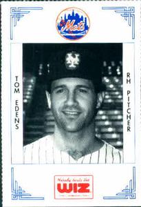 1991 The Wiz New York Mets #103 Tom Edens Front