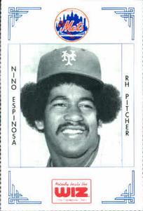 1991 The Wiz New York Mets #108 Nino Espinosa Front