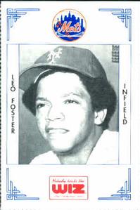 1991 The Wiz New York Mets #124 Leo Foster Front