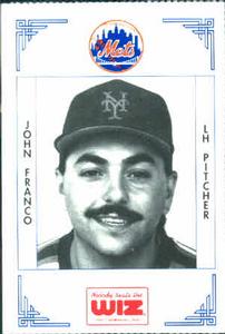 1991 The Wiz New York Mets #126 John Franco Front