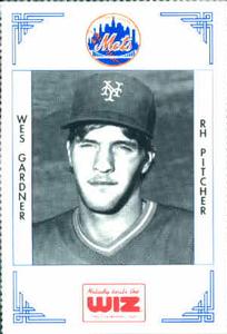 1991 The Wiz New York Mets #134 Wes Gardner Front
