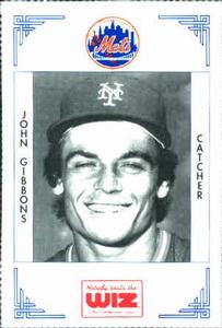 1991 The Wiz New York Mets #138 John Gibbons Front
