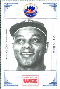 1991 The Wiz New York Mets #143 Jesse Gonder Front