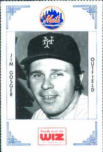 1991 The Wiz New York Mets #147 Jim Gosger Front