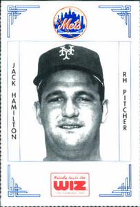 1991 The Wiz New York Mets #157 Jack Hamilton Front
