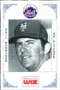 1991 The Wiz New York Mets #173 Phil Hennigan Front