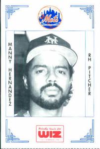 1991 The Wiz New York Mets #176 Manny Hernandez Front