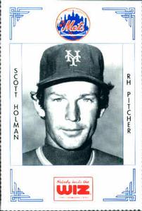 1991 The Wiz New York Mets #187 Scott Holman Front