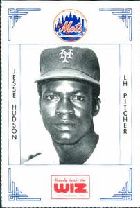 1991 The Wiz New York Mets #190 Jesse Hudson Front