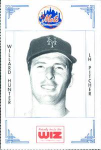1991 The Wiz New York Mets #194 Willard Hunter Front