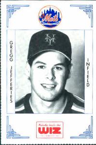 1991 The Wiz New York Mets #199 Gregg Jefferies Front