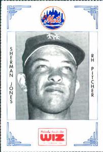 1991 The Wiz New York Mets #206 Sherman Jones Front