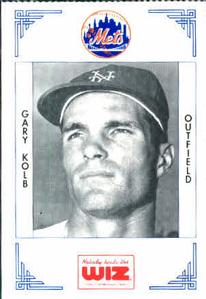 1991 The Wiz New York Mets #217 Gary Kolb Front