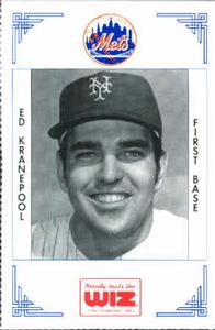 1991 The Wiz New York Mets #220 Ed Kranepool Front