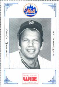 1991 The Wiz New York Mets #270 Dyar Miller Front