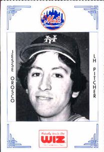 1991 The Wiz New York Mets #302 Jesse Orosco Front