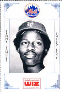 1991 The Wiz New York Mets #323 Len Randle Front