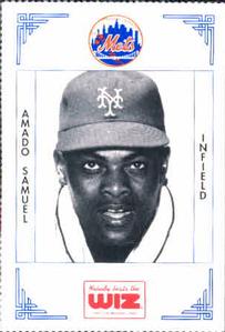 1991 The Wiz New York Mets #341 Amado Samuel Front