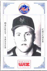 1991 The Wiz New York Mets #345 Mackey Sasser Front