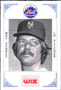 1991 The Wiz New York Mets #346 Mac Scarce Front