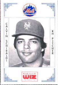 1991 The Wiz New York Mets #349 Calvin Schiraldi Front