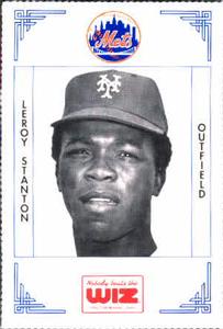 1991 The Wiz New York Mets #376 Leroy Stanton Front