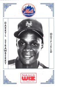 1991 The Wiz New York Mets #382 Darryl Strawberry Front