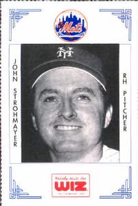 1991 The Wiz New York Mets #383 John Strohmayer Front