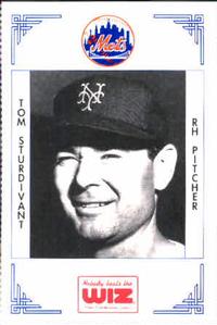 1991 The Wiz New York Mets #386 Tom Sturdivant Front
