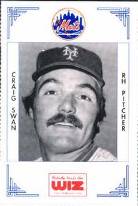 1991 The Wiz New York Mets #391 Craig Swan Front