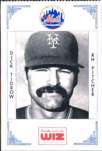 1991 The Wiz New York Mets #408 Dick Tidrow Front