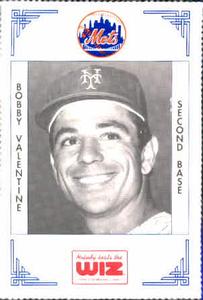 1991 The Wiz New York Mets #418 Bobby Valentine Front